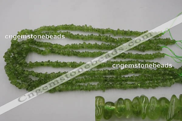 COQ61 15.5 inches 3*7mm natural olive quartz chips beads wholesale