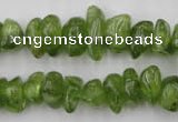 COQ64 15.5 inches 8*12mm natural olive quartz chips beads wholesale