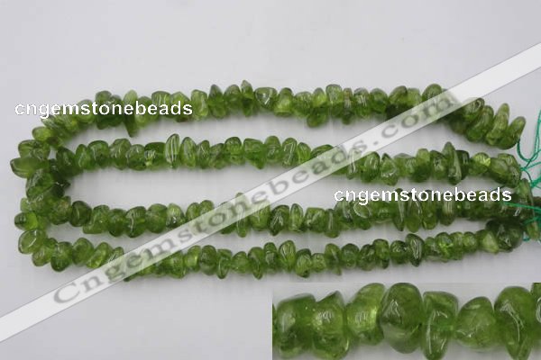 COQ64 15.5 inches 8*12mm natural olive quartz chips beads wholesale