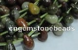 COS02 15.5 inches 6*10mm teardrop ocean stone beads wholesale