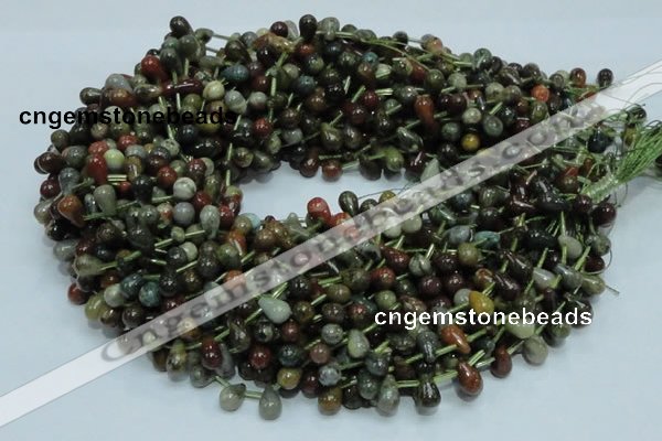 COS02 15.5 inches 6*10mm teardrop ocean stone beads wholesale