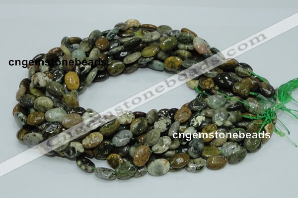 COS04 15.5 inches 10*14mm oval ocean stone beads wholesale