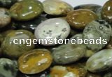 COS05 15.5 inches 12*16mm oval ocean stone beads wholesale