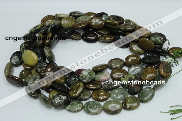 COS06 15.5 inches 15*20mm oval ocean stone beads wholesale