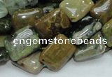 COS08 15.5 inches 12*16mm rectangle ocean stone beads wholesale