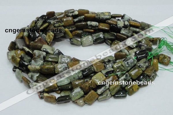 COS08 15.5 inches 12*16mm rectangle ocean stone beads wholesale