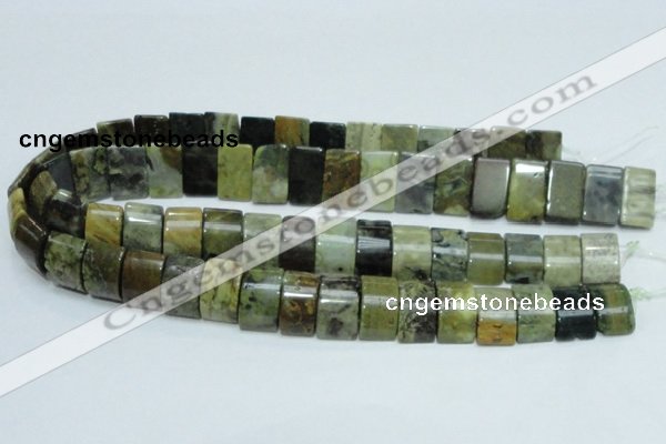 COS12 15.5 inches 12*20mm double drilled ocean stone beads wholesale