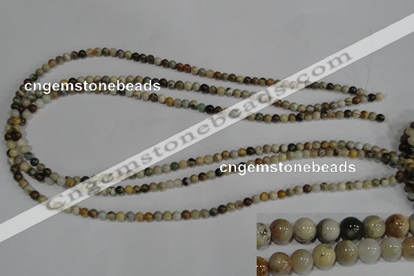 COS160 15.5 inches 4mm round ocean stone beads wholesale