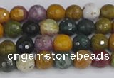 COS201 15.5 inches 6mm faceted round ocean jasper beads