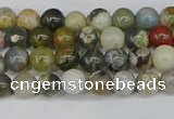 COS220 15.5 inches 4mm round ocean stone beads wholesale