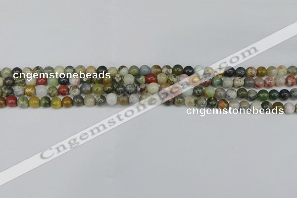 COS220 15.5 inches 4mm round ocean stone beads wholesale