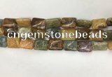 COS252 15.5 inches 12*16mm rectangle ocean stone beads wholesale