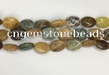 COS259 15.5 inches 12*16mm oval ocean stone beads wholesale