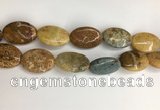 COS263 15.5 inches 22*30mm oval ocean stone beads wholesale