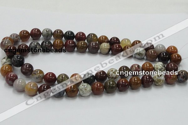 COS41 15.5 inches 12mm round ocean stone beads wholesale