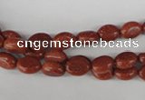 COV03 15.5 inches 6*8mm oval goldstone beads wholesale