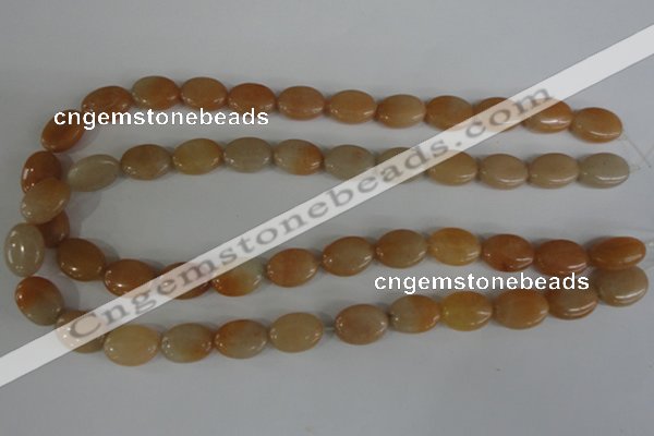 COV101 15.5 inches 12*16mm oval pink aventurine beads wholesale