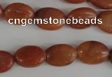 COV102 15.5 inches 12*16mm oval red aventurine beads wholesale