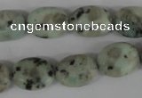 COV107 15.5 inches 12*16mm oval sesame jasper beads wholesale