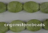 COV127 15.5 inches 13*18mm oval lemon jade beads wholesale