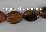 COV128 15.5 inches 13*18mm oval yellow tiger eye beads wholesale