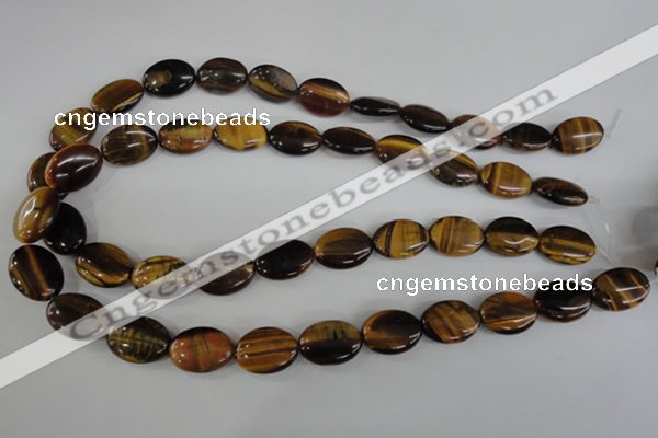 COV128 15.5 inches 13*18mm oval yellow tiger eye beads wholesale