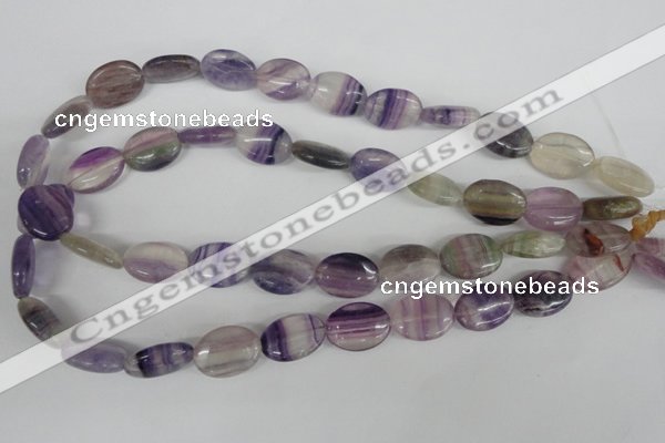 COV135 15.5 inches 13*18mm oval fluorite gemstone beads wholesale