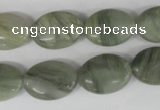 COV136 15.5 inches 13*18mm oval seaweed quartz beads wholesale