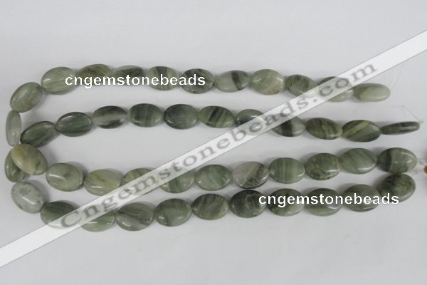 COV136 15.5 inches 13*18mm oval seaweed quartz beads wholesale