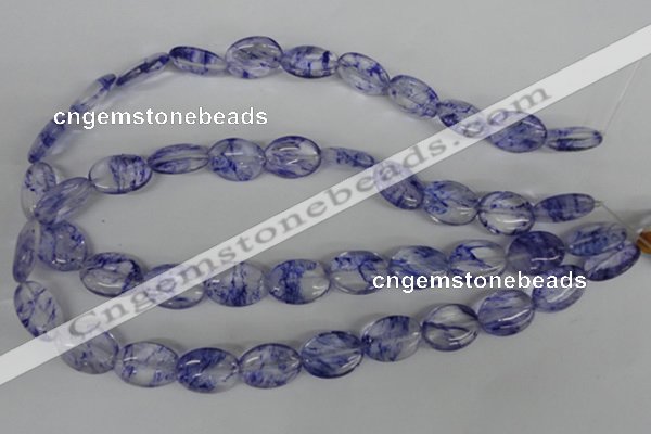 COV143 15.5 inches 13*18mm oval watermelon blue beads wholesale