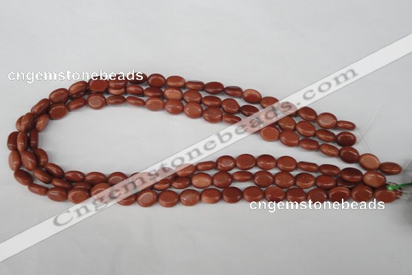 COV15 15.5 inches 8*10mm oval goldstone gemstone beads wholesale