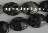 COV152 15.5 inches 15*20mm oval glaucophane beads wholesale