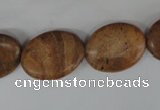 COV153 15.5 inches 15*20mm oval grain stone beads wholesale