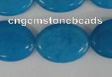 COV161 15.5 inches 18*25mm oval candy jade beads wholesale