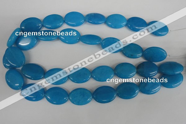 COV161 15.5 inches 18*25mm oval candy jade beads wholesale