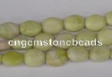 COV29 15.5 inches 8*10mm oval lemon jade gemstone beads wholesale