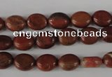 COV36 15.5 inches 8*10mm oval red jasper beads wholesale