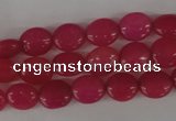 COV40 15.5 inches 8*10mm oval candy jade gemstone beads wholesale