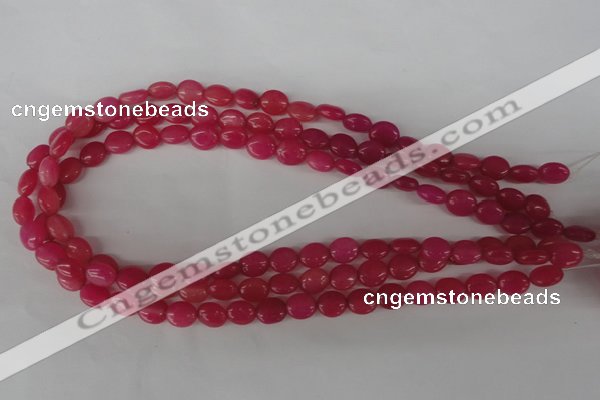 COV40 15.5 inches 8*10mm oval candy jade gemstone beads wholesale