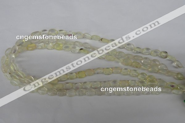 COV41 15.5 inches 8*10mm oval watermelon yellow beads wholesale