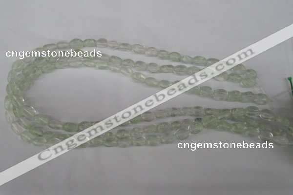 COV42 15.5 inches 8*10mm oval watermelon green beads wholesale