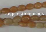 COV47 15.5 inches 8*10mm oval pink aventurine beads wholesale