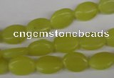 COV54 15.5 inches 8*12mm oval lemon jade gemstone beads wholesale