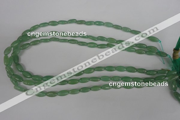 COV59 15.5 inches 6*12mm oval green aventurine beads wholesale