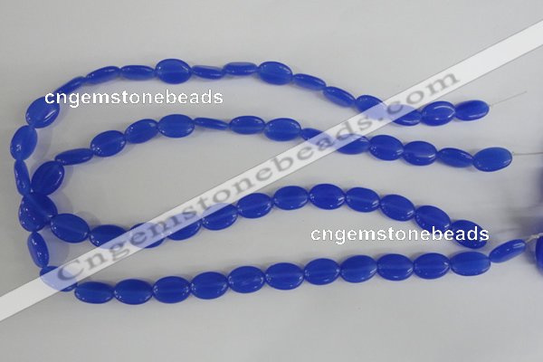 COV64 15.5 inches 10*14mm oval candy jade beads wholesale