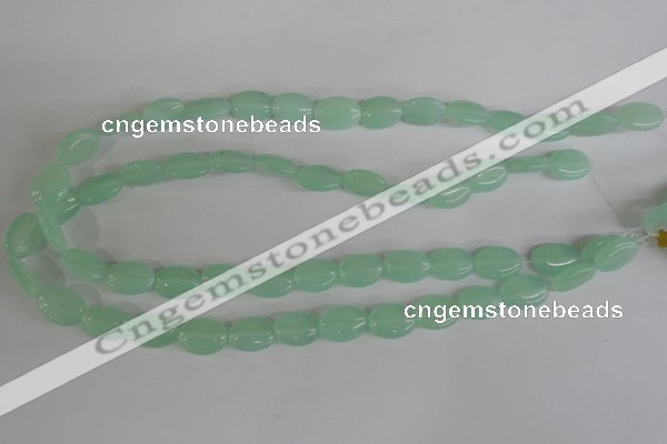 COV65 15.5 inches 10*14mm oval candy jade beads wholesale