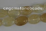 COV93 15.5 inches 10*14mm oval watermelon yellow beads wholesale