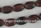 COV95 15.5 inches 10*14mm oval red tiger eye beads wholesale