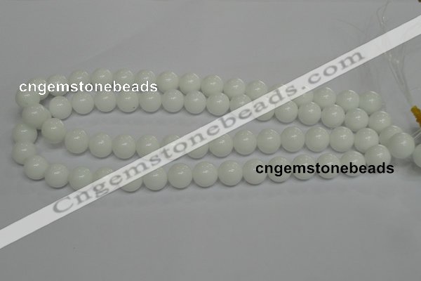 CPB05 15.5 inches 12mm round white porcelain beads wholesale