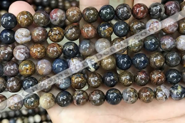 CPB1035 15.5 inches 8mm round pietersite gemstone beads